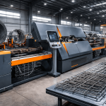 Automated stirrup production line with fully automatic stirrup bending machine